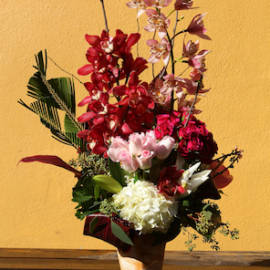 Dozen Red Roses w/ Casablanca Lilies - image DEEPLY-LOVELY-270x270 on https://www.riveroaksplanthouse.com