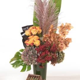 Double Stem Orchid And A Leather Case with Cigars - image Feather-and-Fleurs-With-A-Box-of-Robusto-20s-Revised-270x270 on https://www.riveroaksplanthouse.com